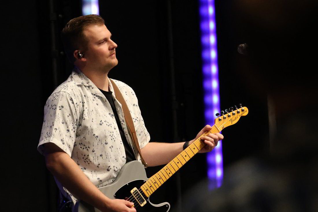 Jeff on guitar